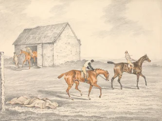 Le St. Leger, Doncaster : préparatifs du départ