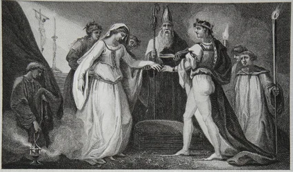 Mariage de Henri Ier, gravé par Delatre, illustration de 