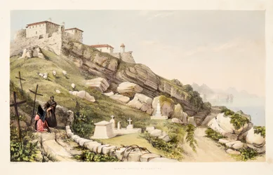 Lieu de sépulture des officiers britanniques sur la colline du château de Saint-Sébastien, extrait d