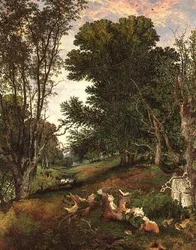 Vers le soir dans la forêt