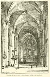 Église de Santa Maria Sopra Minerva, Rome (gravure)