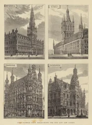 Quatre hôtels de ville flamands, suggestions pour nos nouveaux palais de justice
