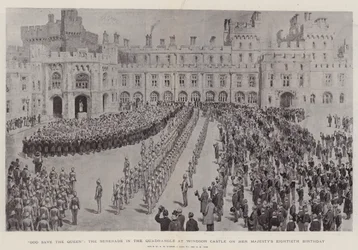 Dieu sauve la Reine, la Sérénade dans la Cour du Château de Windsor pour le quatre-vingtième anniversaire de Sa Majesté