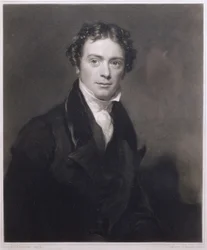 Portrait de Michael Faraday (1791-1867) gravé par Samuel Cousins (1801-87) 1830