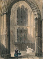 Cathédrale de Worcester : Transept nord du chœur, 1836