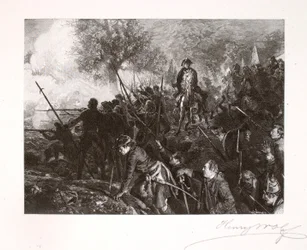 Frederick et ses hommes à Hochkirch
