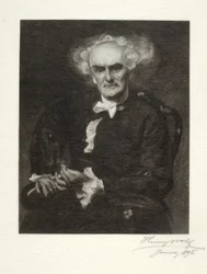 Joseph Jefferson dans le rôle du "Dr Pangloss".