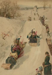 Luge, par L. Prang and Co., 1886