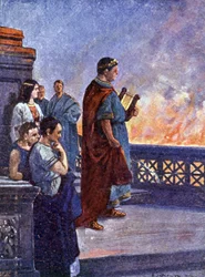 Néron regardant Rome brûler