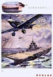 "Airborne....", publicité pour Dunlop Tyres de 