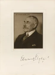 Portrait du compositeur Sir Edward William Elgar 1857-1934