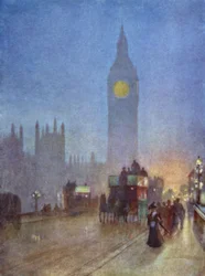 Sur le pont de Westminster