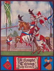 Un chevalier en joute, vers 1926