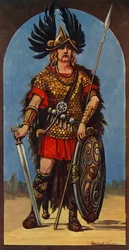 Hengist, chef des Angles, 449 apr. J.-C., 1924.