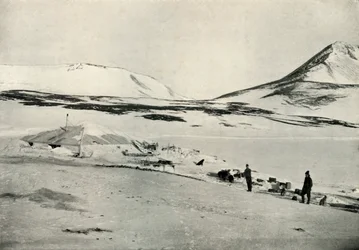Meares et Demetri à Discovery Hut, 4 novembre 1911, 1913