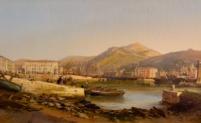 Le port de Nice, vers 1860 (Huile sur toile)