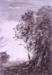 Paysage avec Arbres