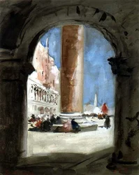 La colonne de Saint-Marc, Venise