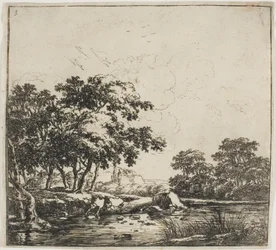 La rivière dans la forêt, troisième planche de l