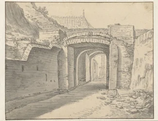 Passage sous le rempart de la ville d