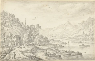 Vue fantaisiste du Rhin