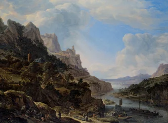 Paysage avec le Rhin