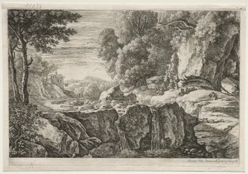 Quatre paysages : La petite cascade