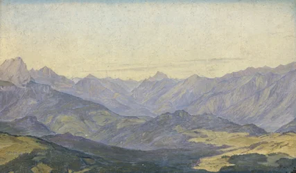 Vallée de montagne en Oberbayern, 1829