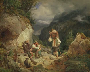 Repos sur la montagne, 1848