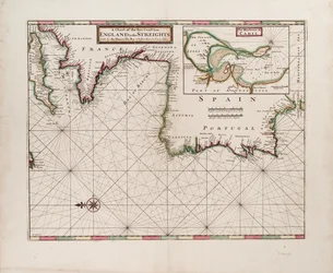 Carte de la côte maritime de l