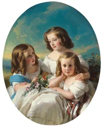 Trois jeunes filles de la famille Chateaubourg