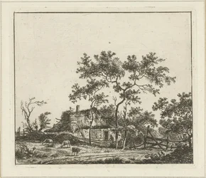 Paysage avec ferme