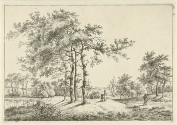 Paysage avec mère et enfant