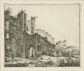Paysage avec ruine