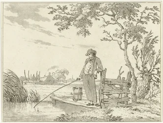 Pêcheur sur un ponton