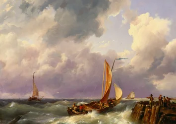 Expédition depuis une jetée, 1852