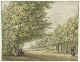 Vue dans les jardins de la propriété Zandbergen