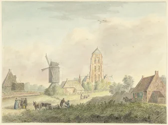 Église du village de Westkapelle en Zélande
