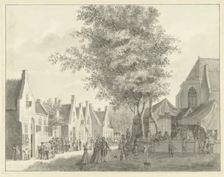 Marché dans le village de Valkenburg