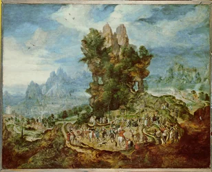 La Crucifixion. Huile (peinture à l