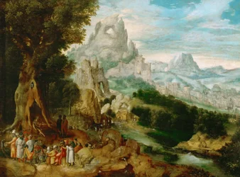 Paysage avec Saint Jean-Baptiste prêchant