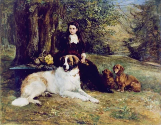 Fille avec chien, 1884