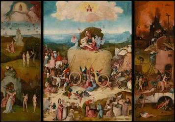 The Haywain Triptych, 1516 environ