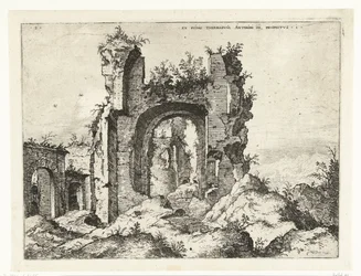 Première vue des Thermes de Caracalla