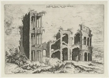Vue du Septizonium et du Colisée à Rome