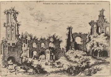 Ruines sur le Palatin avec le Septizonium