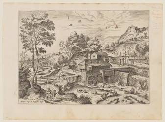 La fuite en Égypte, extrait de Paysages avec scènes bibliques et mythologiques