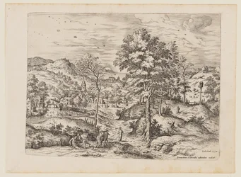 Le bon Samaritain, extrait de Paysages avec scènes bibliques et mythologiques
