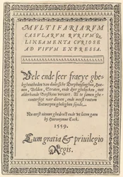 Page de titre de « Multifariarum Casularum »