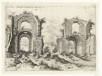 Deuxième vue des Thermes de Dioclétien (Ruines romaines)
